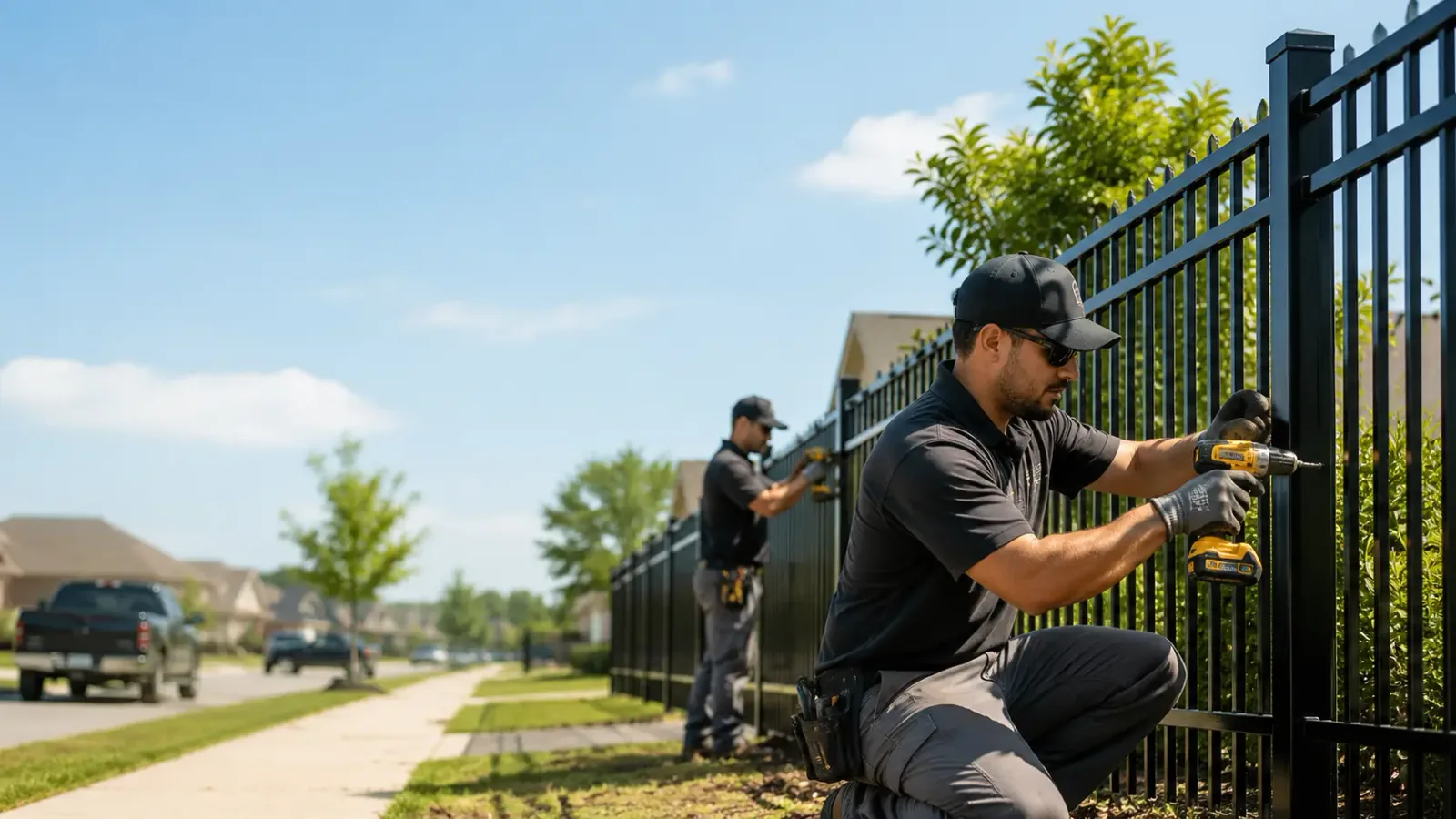 Metal Fence Installation in Doss, TX